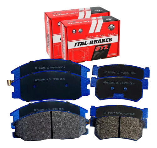 Kit Pastillas Delanteras + Traseras Freno Ssangyong Actyon Sport 2005 2021