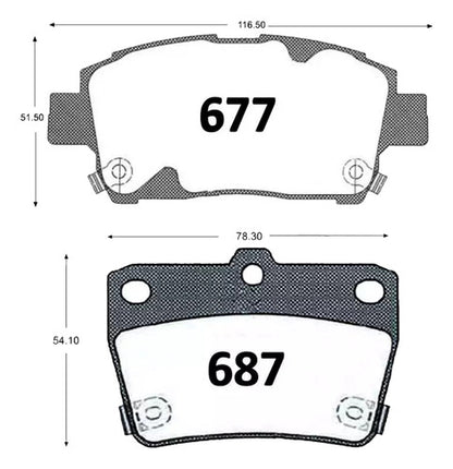 Pastilla Frenos Geely Mk 2008 2014 Delanteras Traseras