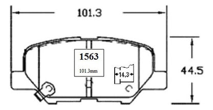Pastilla Freno Trasero Peugeot 4008 2.0 2013