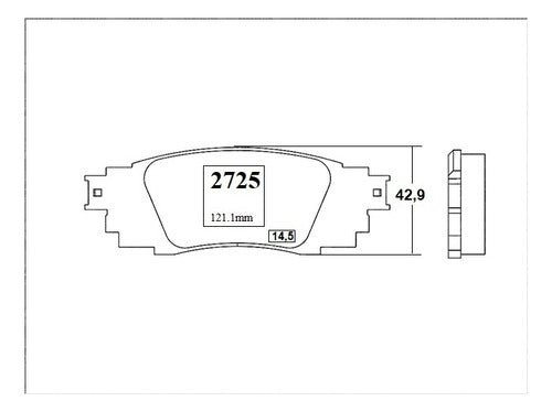 Pastilla Freno Trasero Toyota Rav4 2.0 2019