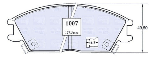 Pastilla Freno Delantero Hyundai Getz 1.5 2007 2009