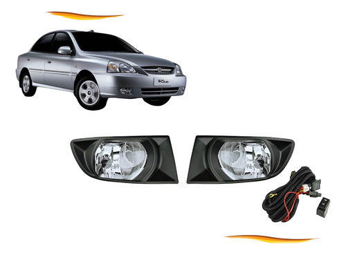 Kit Neblinero Kia Rio Sedan 2003 2005