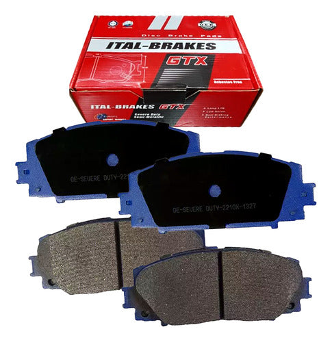 Kit Pastillas Delanteras + Traseras Freno Gtx Toyota Prius 2010 2022