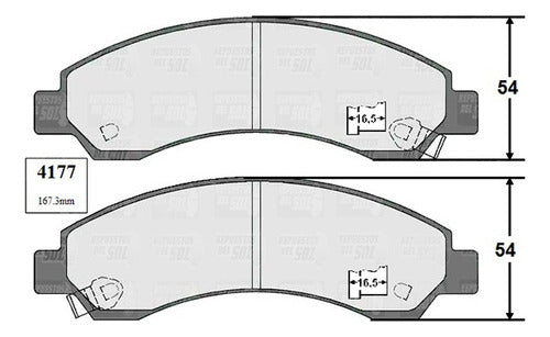 Pastilla Freno Delantero Great Wall Wingle 2.8 2009 2011