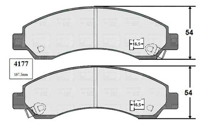 Pastilla Freno Delantero Great Wall Wingle 2.8 2009 2011