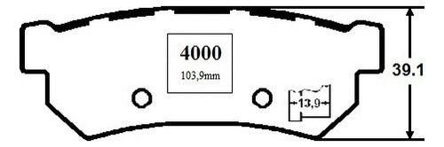 Pastilla Freno Trasero Chevrolet Optra 1.8 2004 2006