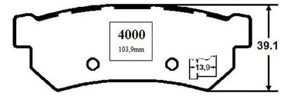 Pastilla Freno Trasero Chevrolet Optra 1.8 2004 2006