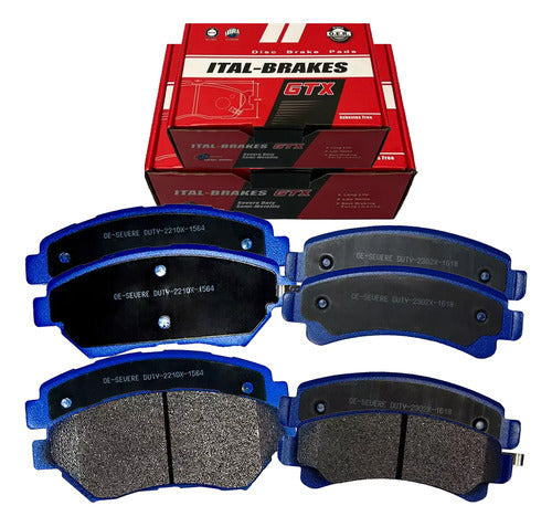 Kit Pastillas Delanteras + Traseras Freno Gtx Jmc New Vigus Work 2022 2024