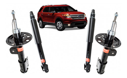 Par Amortiguador Delantero + Par Trasero Ford Explorer 2012 2015 4x4
