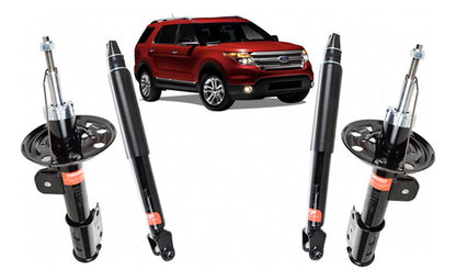 Par Amortiguador Delantero + Par Trasero Ford Explorer 2012 2015 4x4