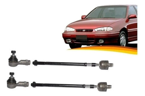 Brazo Axial Hyundai Elantra 1991 1995 + Terminales Set
