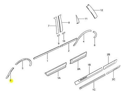 Moldura Tapabarro Delantera Izquierdo Ford Ecosport 2003 2007