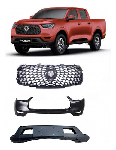 Parachoque Delantero Great Wall Poer 2021 2023