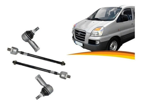 Brazo Axial Hyundai H1 1998 2008 + Terminales Kit X 4