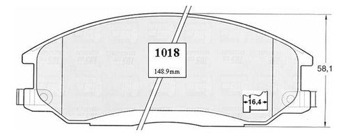 Pastilla Freno Delantero Ssangyong Stavic 2.2 2016