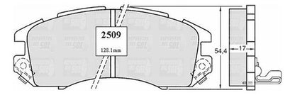 Pastilla Freno Delantero Subaru Legacy 1.8 1992 1997