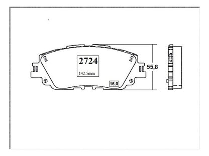 Pastilla Freno Delantero Toyota Rav4 2.5 2019