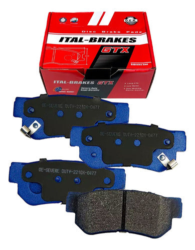 Kit Pastillas Delanteras + Traseras Freno Gtx Hyundai Sonata 2000 2006