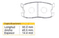 Pastilla Freno Delantero Isuzu Gemini 1.5 4xc1 1988 1991
