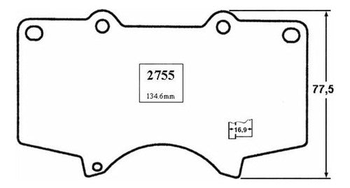 Pastilla Freno Delantero Toyota Land Cruiser 2.7 2006