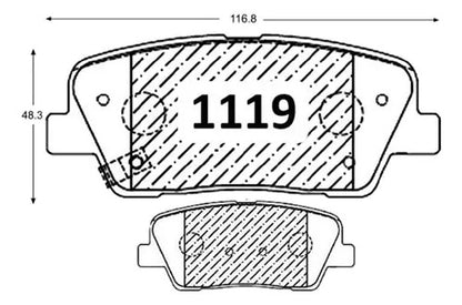 Kit Pastillas Delanteras + Traseras Freno Hyundai Santa Fe 2010 2018
