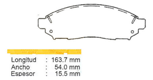 Pastilla Freno Delantero Nissan Pathfinder 2.5 2010 2014