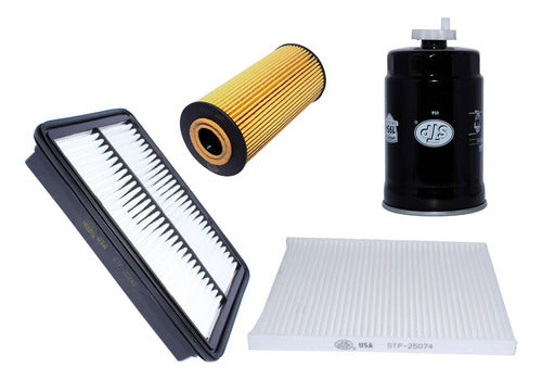 Kit Filtros Sorento 2.0 2010 2014 Aire Aceite Polen