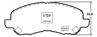 Pastilla Freno Delantero Mitsubishi Eclipse 2.4 2006 2012