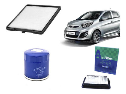 Kit Filtro Kia Morning 1.0 2012 2016 Aire Aceite Polen