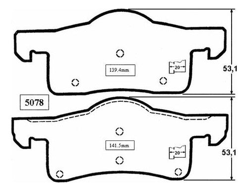 Pastilla Freno Trasero Ford Expedition 5.4 2003 2006