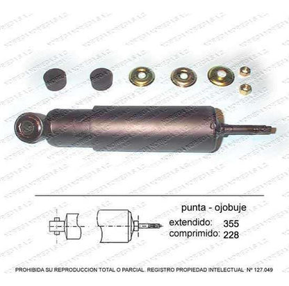 Par Amortiguador Iz/de Trasero Hyundai H100 2.4 1991 1995