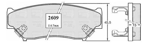 Pastilla Freno Delantero Suzuki Grand Vitara 1.6 1998 2006