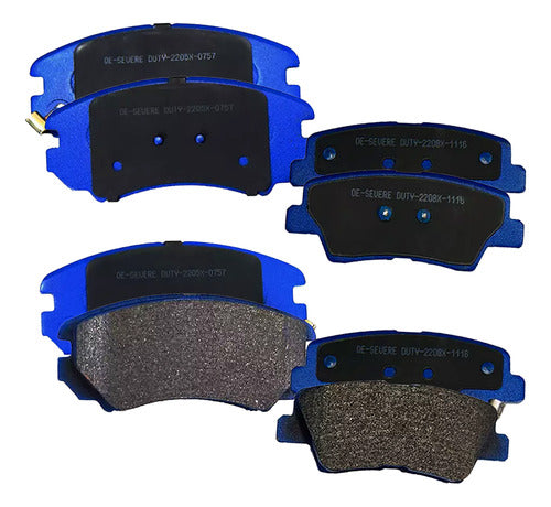 Kit Pastillas Delanteras + Traseras Freno Gtx Baic X55 2017 2024