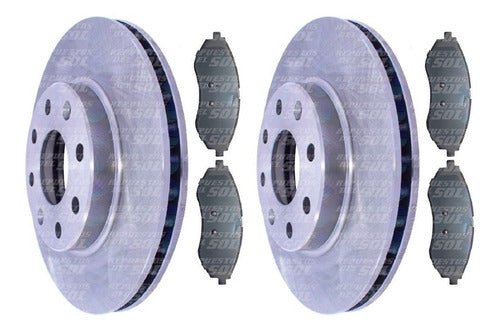Kit Pastilla Freno + Par Disco Trasero Toyota Runner 2010 2013