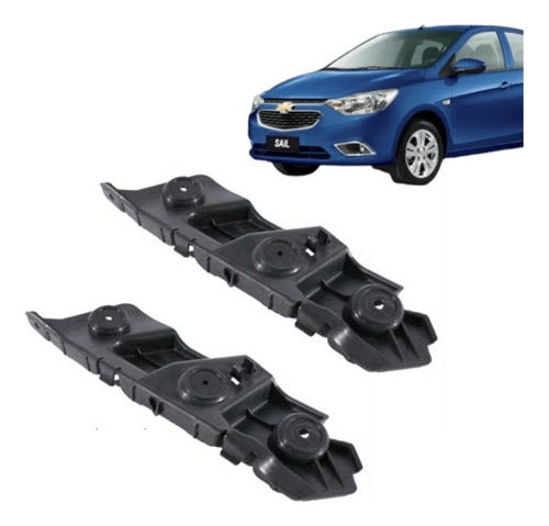 Mensula Parachoque Delantero Chevrolet Sail 2016 2018 Par