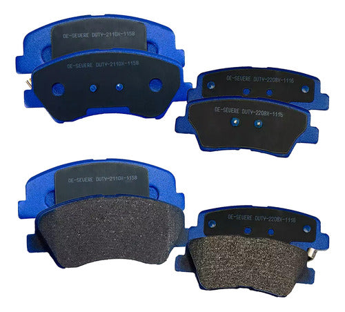 Kit Pastillas Delanteras + Traseras Freno Gtx Geely X7 2019 2021