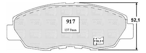 Pastilla Freno Delantero Honda Civic 1.8 2005 2012