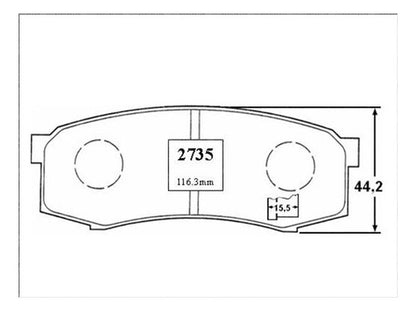 Pastilla Freno Trasero Toyota Fj Cruiser 4.0 2007