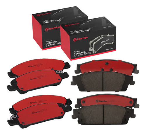 Kit Pastillas Delanteras + Traseras Freno Brembo Chevrolet Suburban 2015 2020