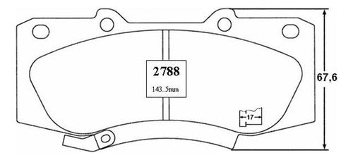 Pastilla Freno Delantero Toyota Hilux 2.5 2010 2013