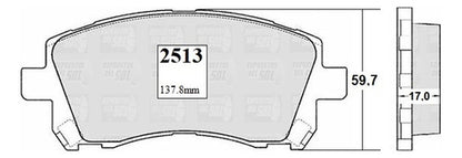 Pastilla Freno Delantero Subaru Outback 2.5 1996 1999