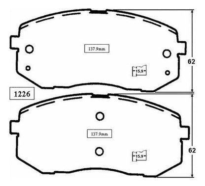 Pastilla Freno Delantero Kia Carens New 2.0 2007 2013