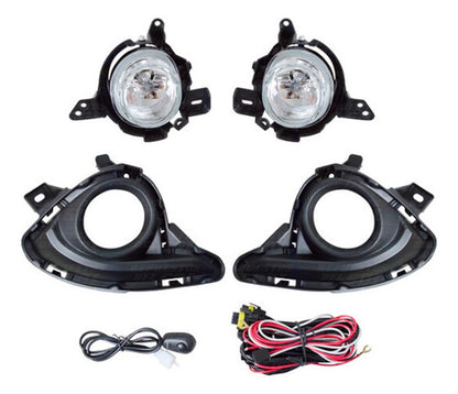 Kit Neblinero Mazda 2 Hb 1.5 2016 2019 Bisel Negro