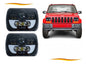 Optico Jeep Cherokee Xj 1988/2000 8 Led Blanco 45w Par