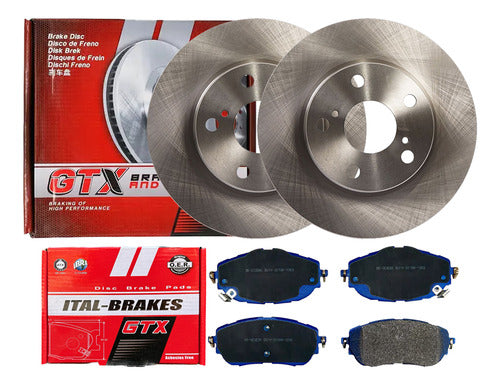 Discos Freno Con Pastilla Gtx Toyota Auris 2013 2016