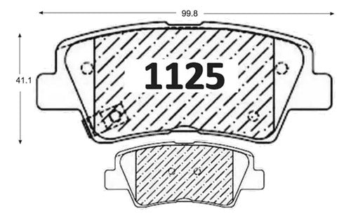 Pastilla Freno Trasera Hyundai Tucson 2016 2020