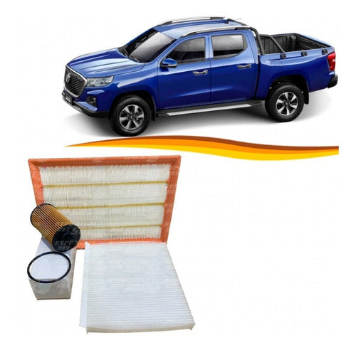 Kit Filtro Aceite Aire Polen Changan Hunter 1.9 2021 2023