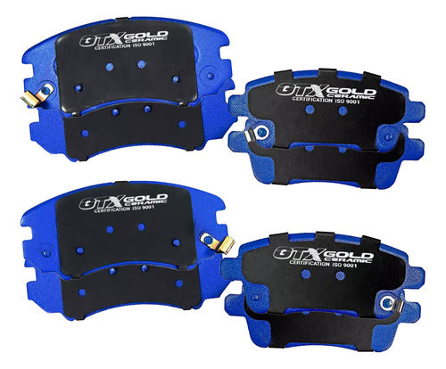 Kit Pastillas Delanteras + Traseras Freno Gtx Gold Exeed Lx 2023 2024