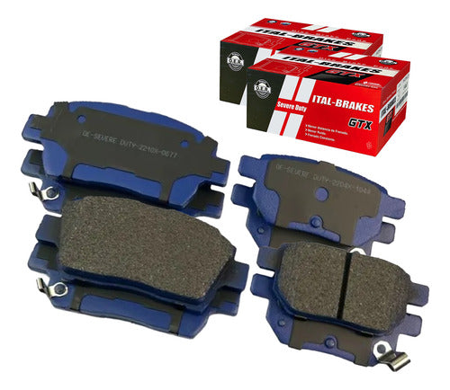 Kit Pastillas Delanteras + Traseras Freno Great Wall Florid 2010 2013