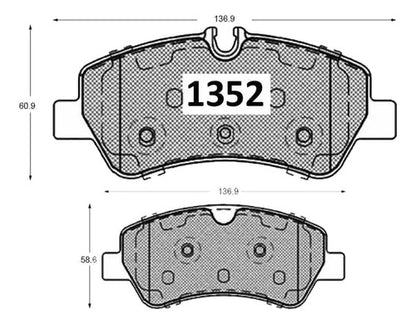 Pastilla Freno Traseras Ford Transit 2014 2022